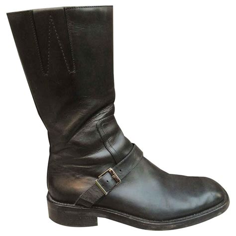 gucci by gucci pour homme boots|gucci men's motorcycle boots.